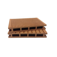 Facilitate Drainage Ventilate Waterproof Anti-Slip Grooved WPC Decking